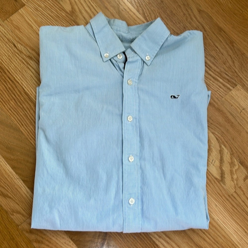 Youth XL (20) vineyard vines mini check button down